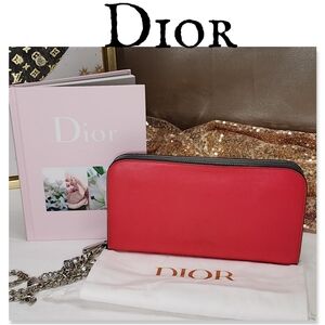 Christian Dior long  Zip WALLET PRESTINE CONDITION AUTHENTIC GORGEOUS
